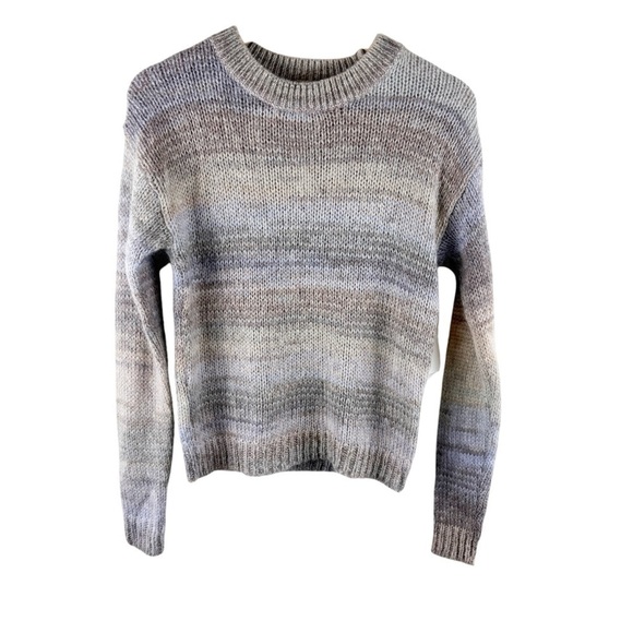 Something Navy Striped Wool Blend Sweater XS - Picture 5 of 8